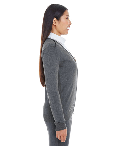 Devon & Jones Ladies' Manchester Fully-Fashioned Full-Zip Cardigan Sweater