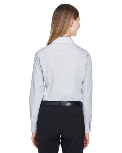 Devon & Jones Ladies' Crown Woven Collection™ Micro Tattersall
