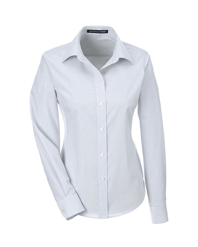 Devon & Jones Ladies' Crown Woven Collection™ Micro Tattersall