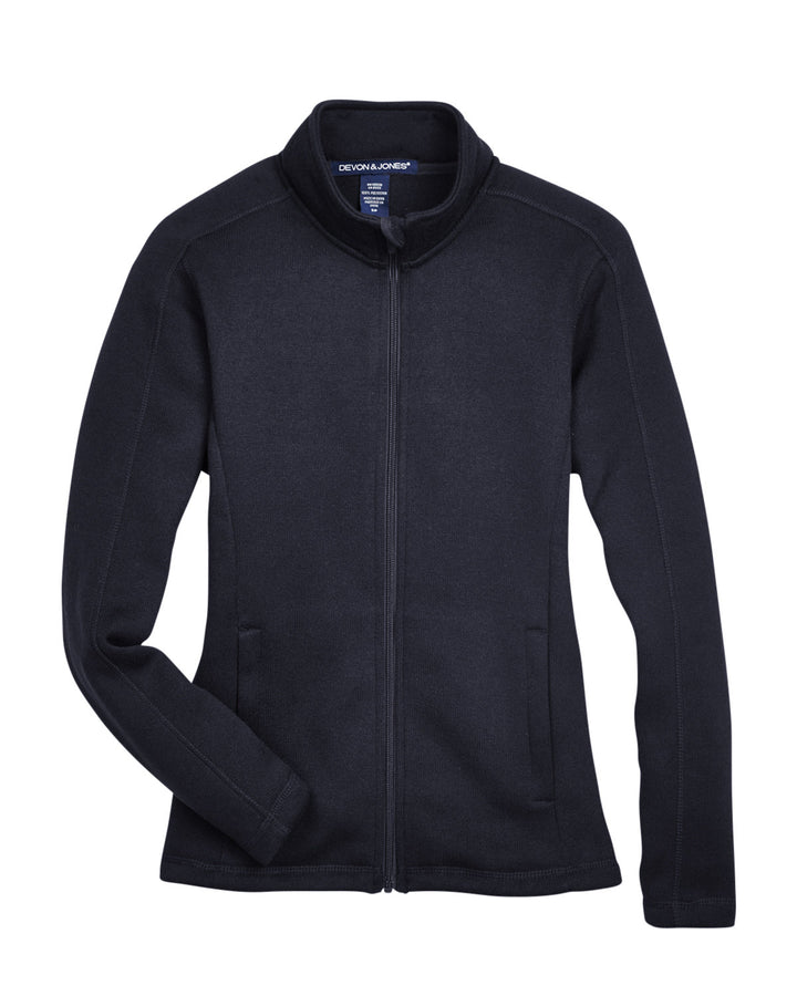 Devon & Jones Ladies' Bristol Full-Zip Sweater Fleece Jacket Devon & Jones