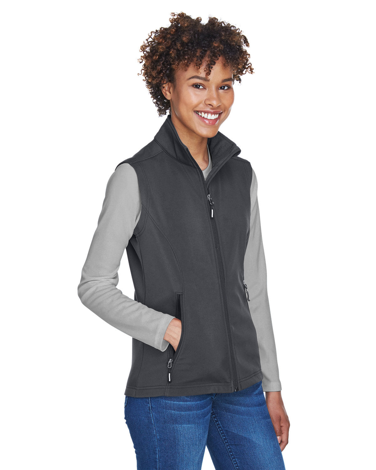 CORE365 Ladies' Cruise Two-Layer Fleece Bonded Soft Shell Vest CORE365