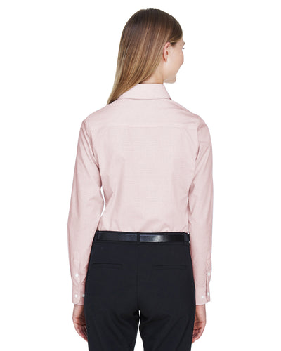 Devon & Jones Ladies' Crown Woven Collection™ Micro Tattersall