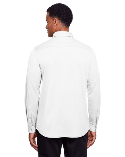 Devon & Jones Men's CrownLux Performance™ Plaited Button-Down Shirt