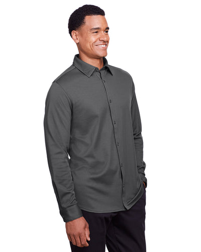 Devon & Jones Men's CrownLux Performance™ Plaited Button-Down Shirt