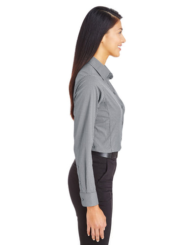 Devon & Jones CrownLux Performance™ Ladies' Tonal Mini Check Shirt