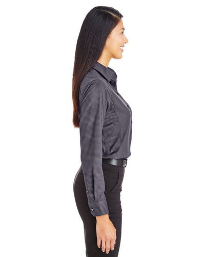 Devon & Jones CrownLux Performance™ Ladies' Tonal Mini Check Shirt