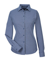Devon & Jones CrownLux Performance™ Ladies' Tonal Mini Check Shirt Devon & Jones