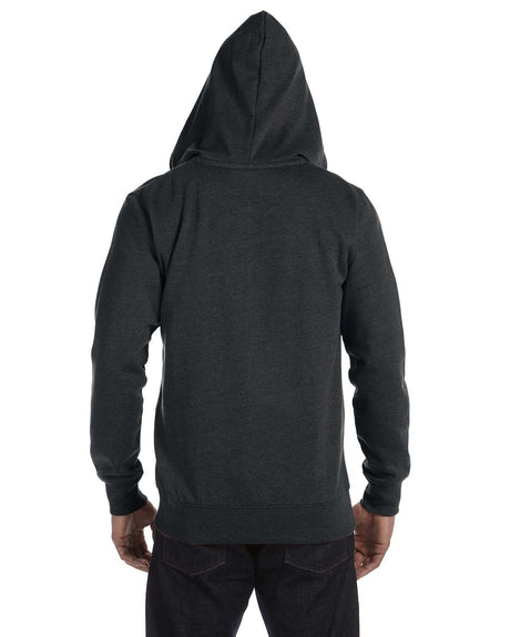 econscious Unisex Heathered Full-Zip Hooded Sweatshirt econscious