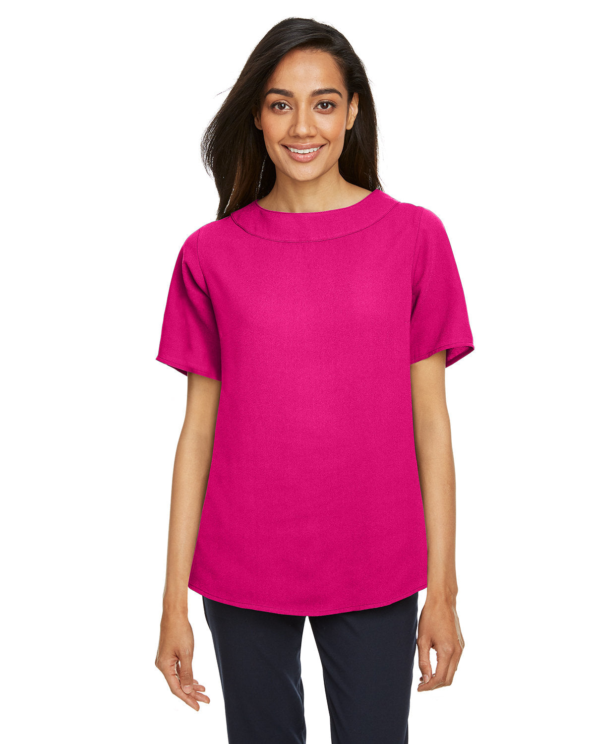 Devon & Jones Ladies' Perfect Fit™ Boat-Neck Blouse Devon & Jones