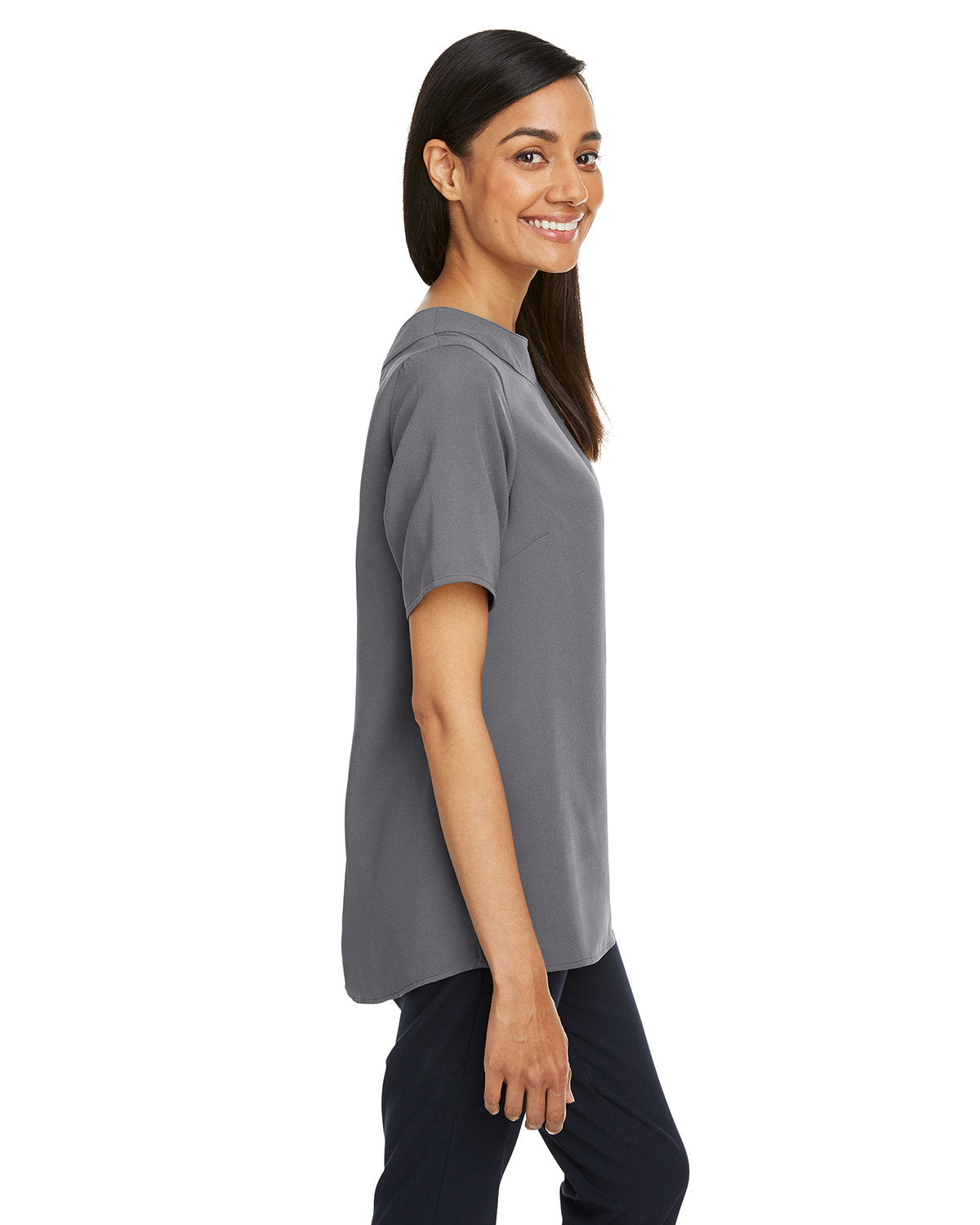 Devon & Jones Ladies' Perfect Fit™ Boat-Neck Blouse Devon & Jones