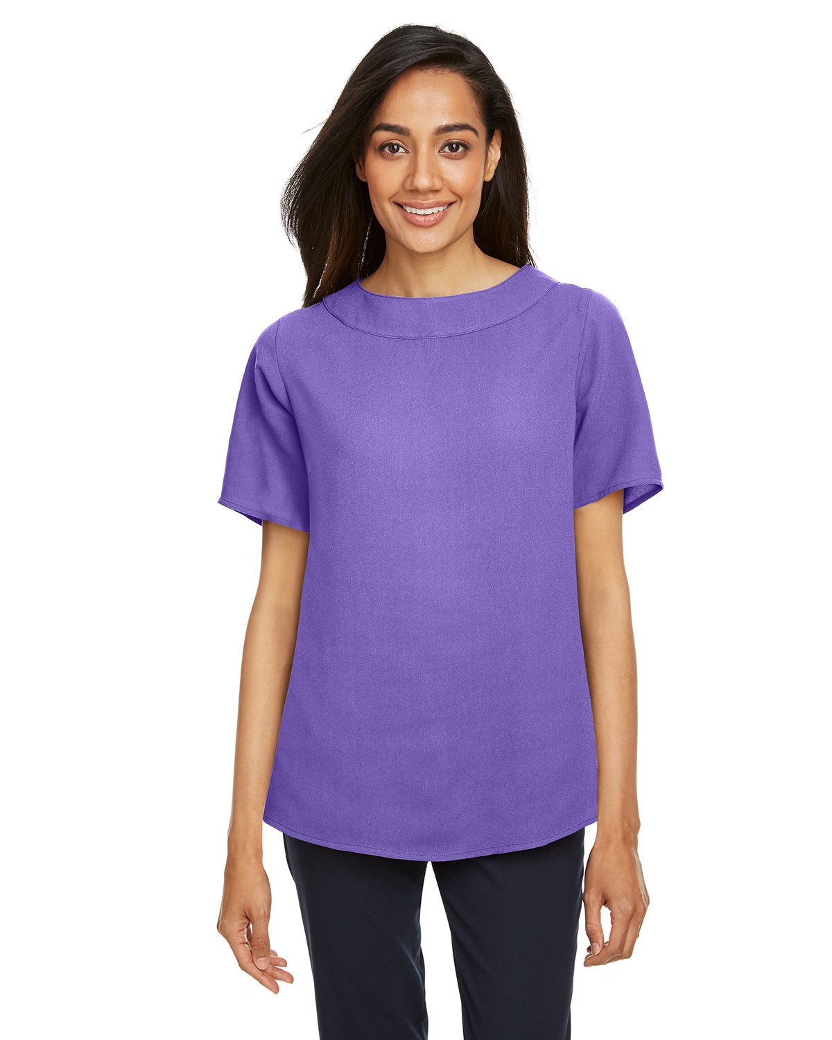 Devon & Jones Ladies' Perfect Fit™ Boat-Neck Blouse Devon & Jones