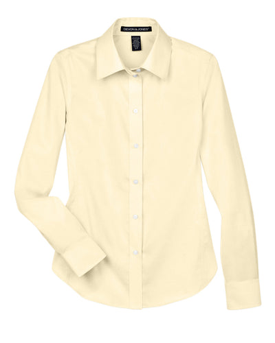 Devon & Jones Ladies' Crown Woven Collection™ Solid Stretch Twill