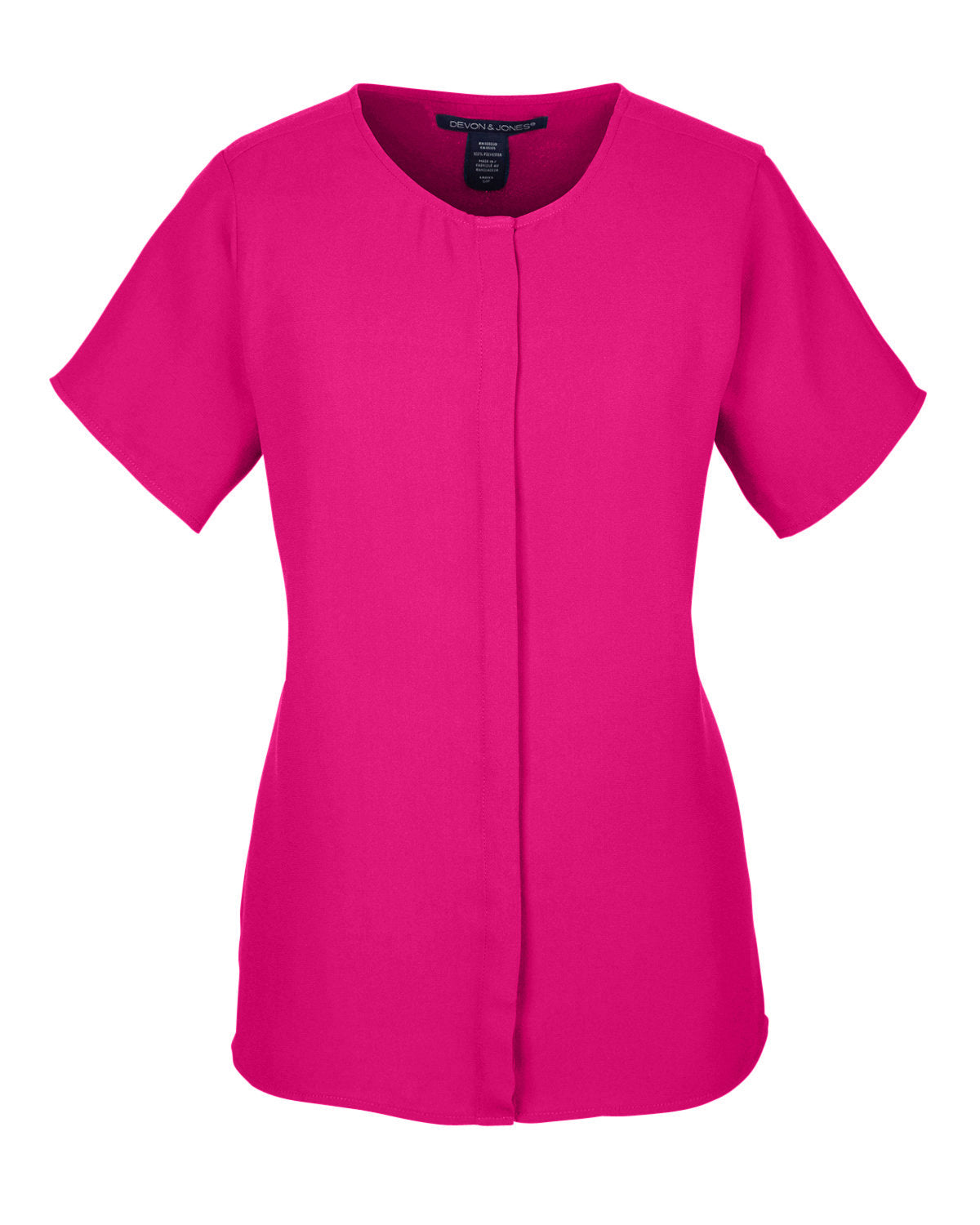 Devon & Jones Ladies' Perfect Fit™ Short-Sleeve Crepe Blouse Devon & Jones