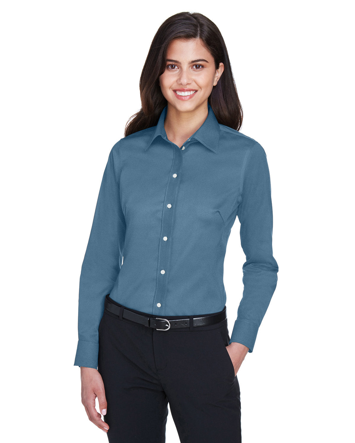 Devon & Jones Ladies' Crown Woven Collection™ Solid Stretch Twill Devon & Jones