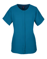 Devon & Jones Ladies' Perfect Fit™ Short-Sleeve Crepe Blouse Devon & Jones