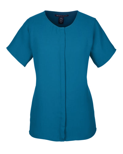 Devon & Jones Ladies' Perfect Fit™ Short-Sleeve Crepe Blouse