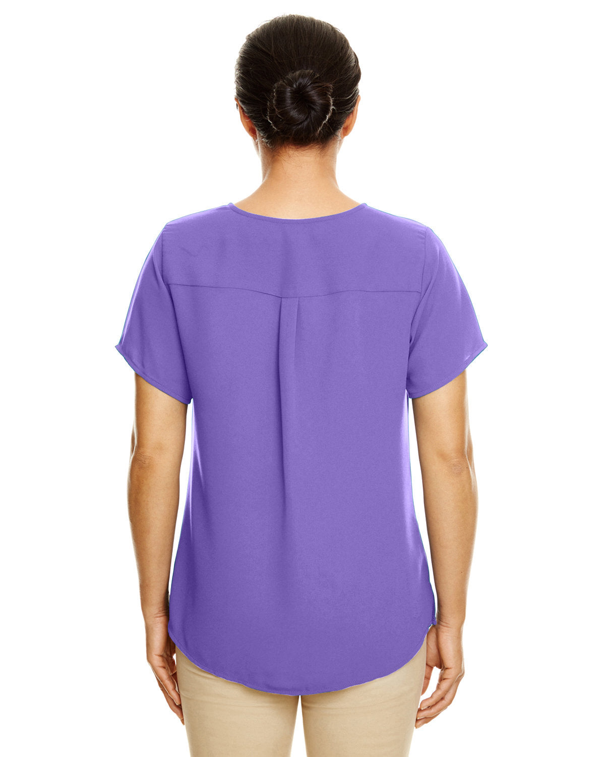 Devon & Jones Ladies' Perfect Fit™ Short-Sleeve Crepe Blouse Devon & Jones