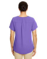 Devon & Jones Ladies' Perfect Fit™ Short-Sleeve Crepe Blouse Devon & Jones