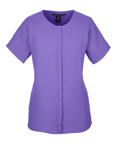 Devon & Jones Ladies' Perfect Fit™ Short-Sleeve Crepe Blouse