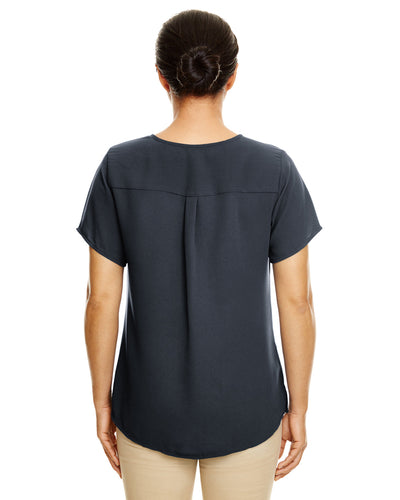 Devon & Jones Ladies' Perfect Fit™ Short-Sleeve Crepe Blouse
