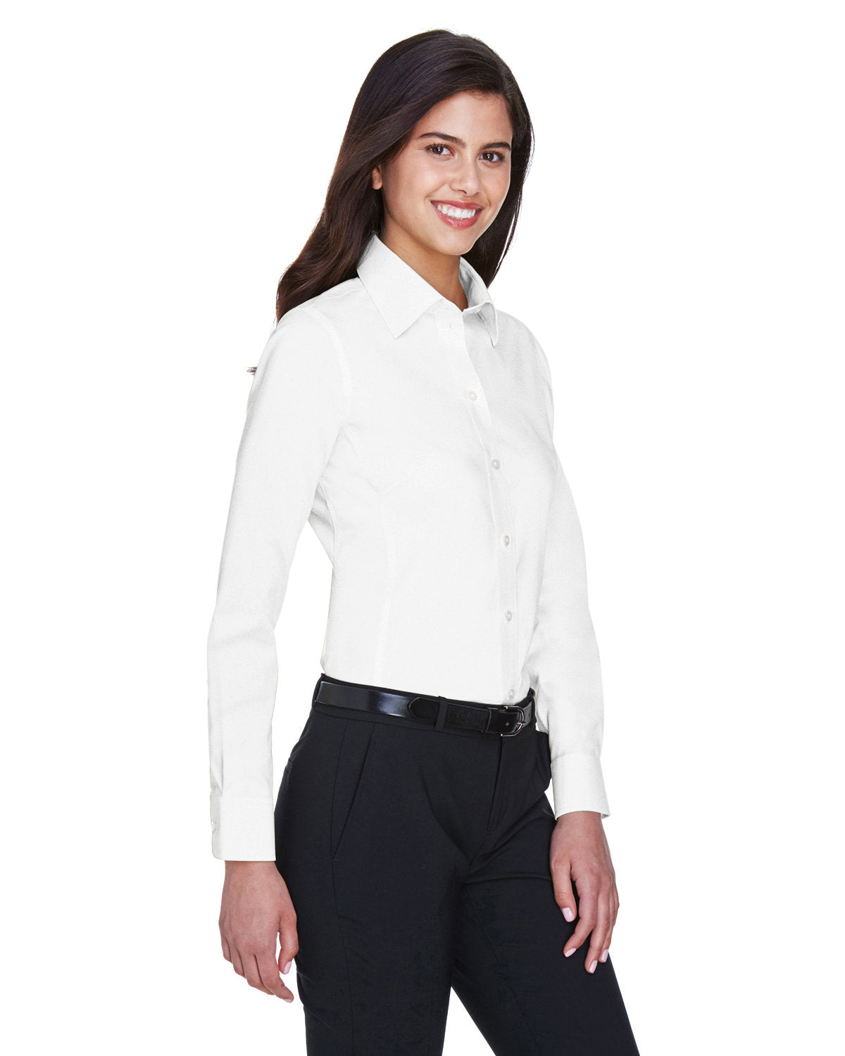 Devon & Jones Ladies' Crown Woven Collection™ Solid Stretch Twill Devon & Jones