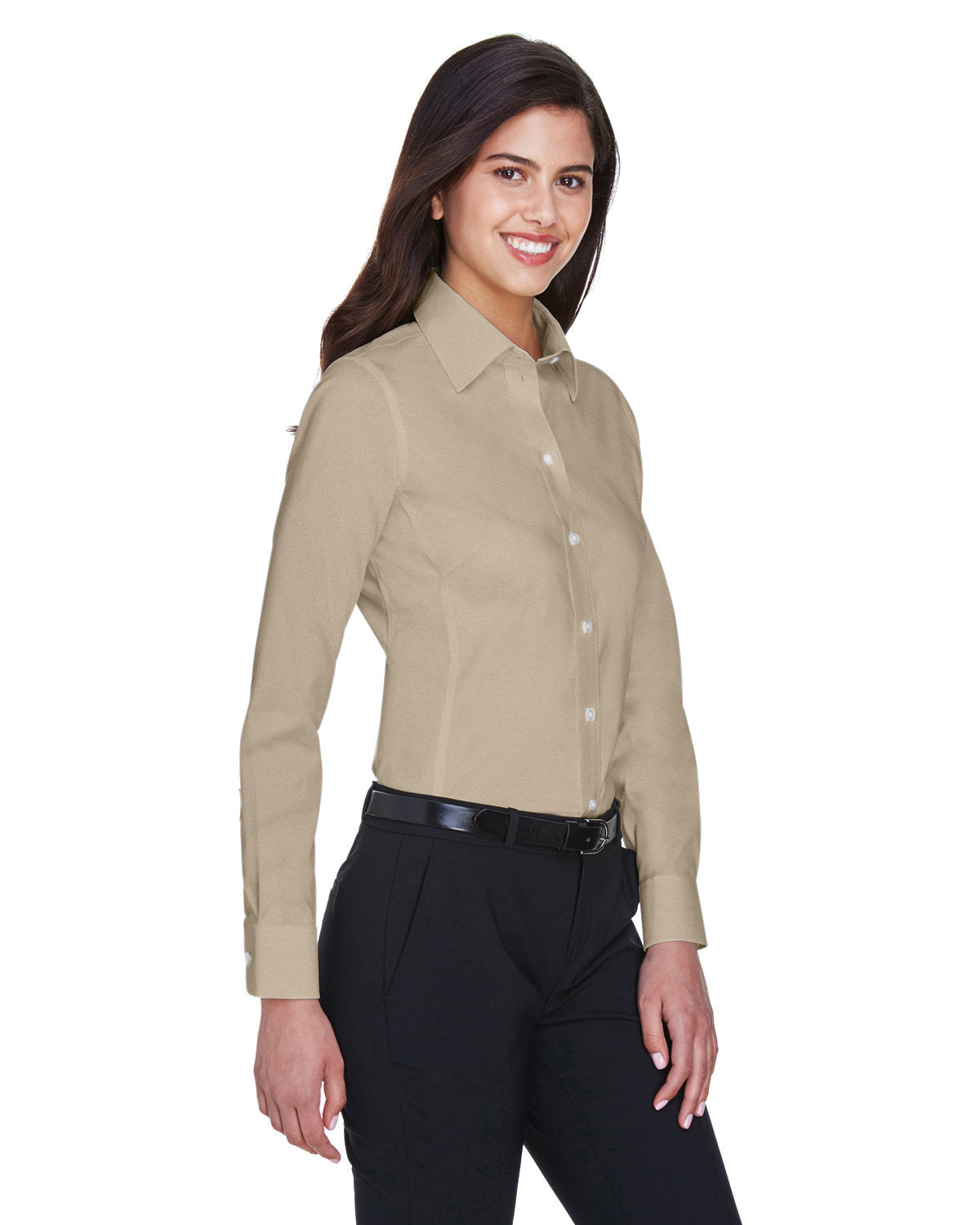 Devon & Jones Ladies' Crown Woven Collection™ Solid Stretch Twill Devon & Jones