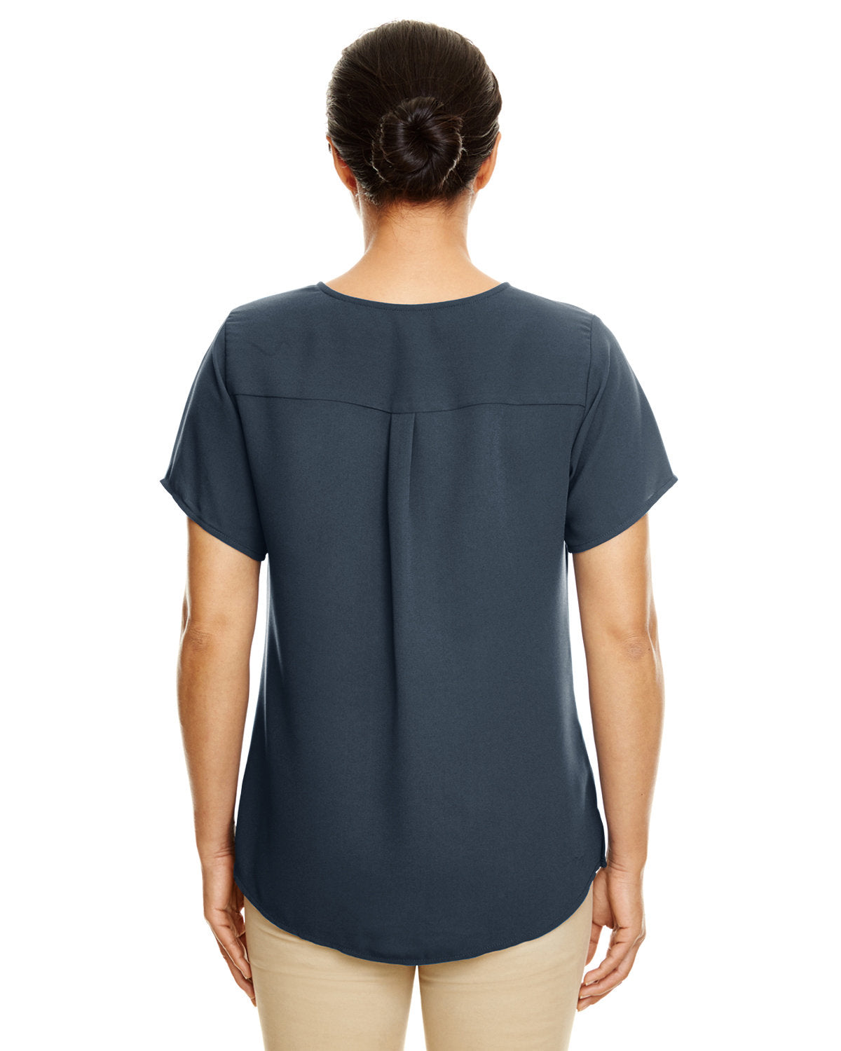 Devon & Jones Ladies' Perfect Fit™ Short-Sleeve Crepe Blouse Devon & Jones