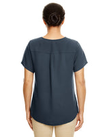 Devon & Jones Ladies' Perfect Fit™ Short-Sleeve Crepe Blouse Devon & Jones