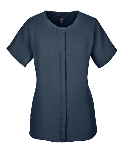 Devon & Jones Ladies' Perfect Fit™ Short-Sleeve Crepe Blouse
