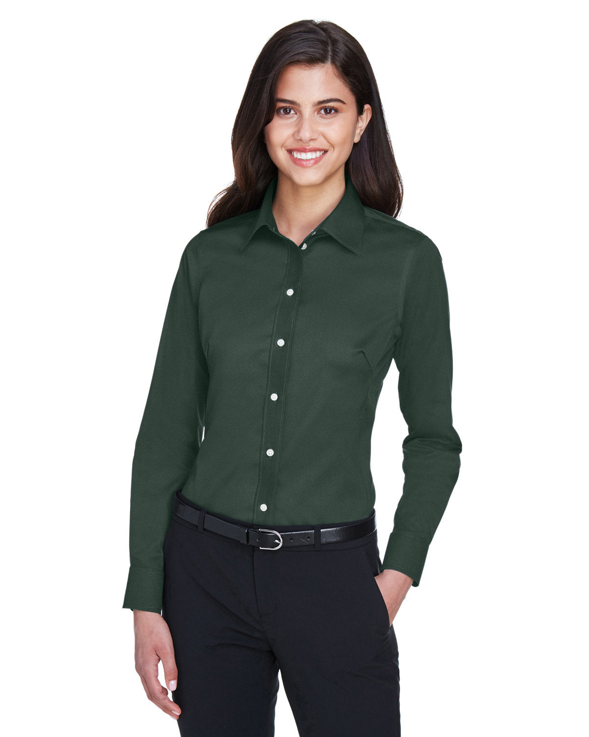 Devon & Jones Ladies' Crown Woven Collection™ Solid Stretch Twill Devon & Jones