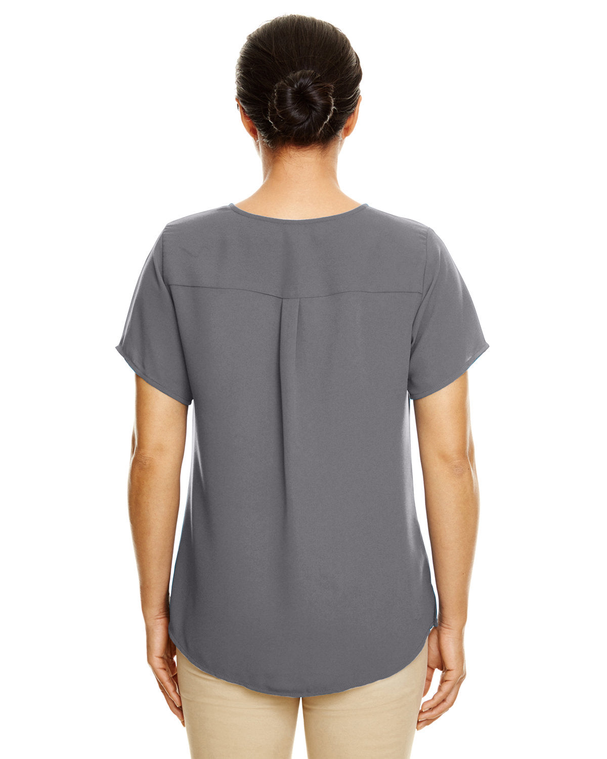 Devon & Jones Ladies' Perfect Fit™ Short-Sleeve Crepe Blouse Devon & Jones