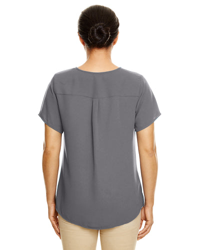 Devon & Jones Ladies' Perfect Fit™ Short-Sleeve Crepe Blouse