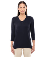 Devon & Jones Ladies' Perfect Fit™ Bracelet-Length V-Neck Top Womens Apparel Shirts & Tops