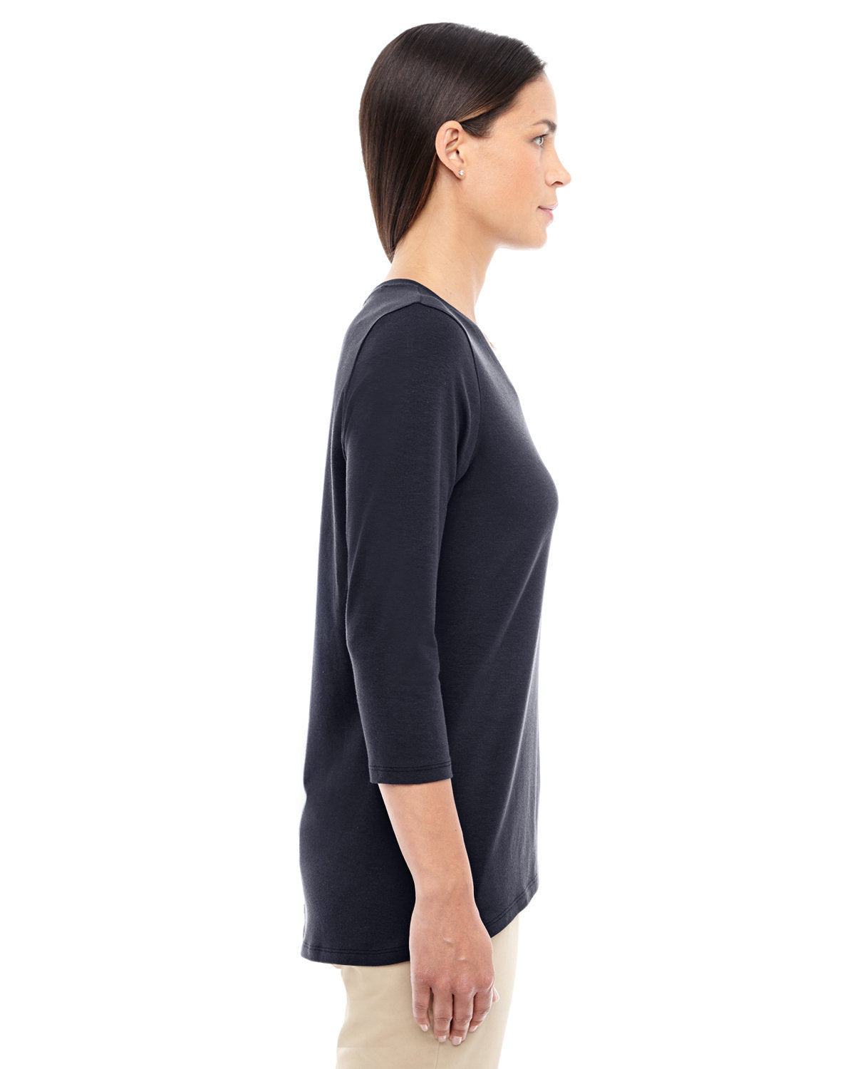 Devon & Jones Ladies' Perfect Fit™ Bracelet-Length V-Neck Top Womens Apparel Shirts & Tops