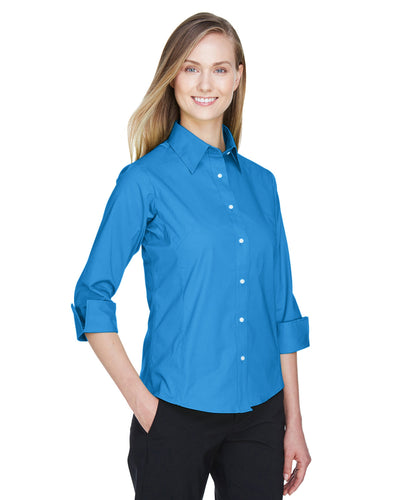 Devon & Jones Ladies' Perfect Fit™ 3/4-Sleeve Stretch Poplin Blouse