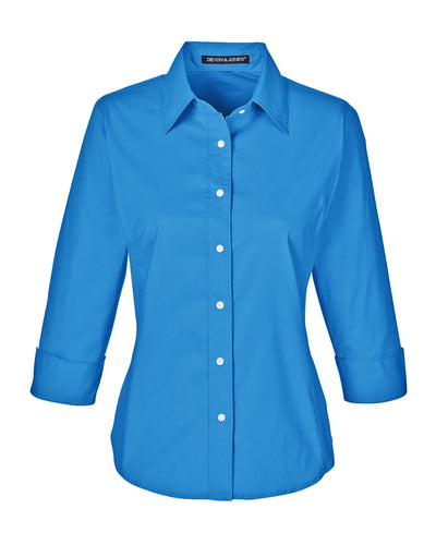 Devon & Jones Ladies' Perfect Fit™ 3/4-Sleeve Stretch Poplin Blouse