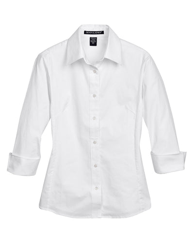 Devon & Jones Ladies' Perfect Fit™ 3/4-Sleeve Stretch Poplin Blouse