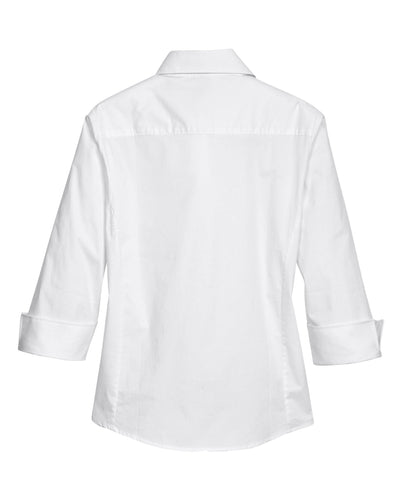 Devon & Jones Ladies' Perfect Fit™ 3/4-Sleeve Stretch Poplin Blouse