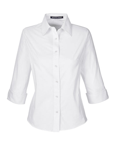 Devon & Jones Ladies' Perfect Fit™ 3/4-Sleeve Stretch Poplin Blouse