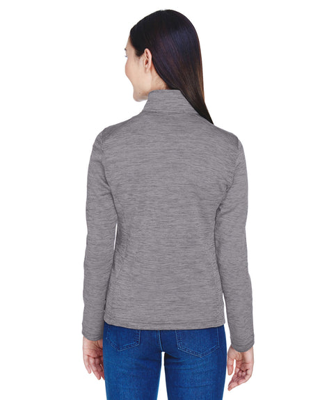Devon & Jones Ladies' Newbury Mélange Fleece Quarter-Zip Devon & Jones