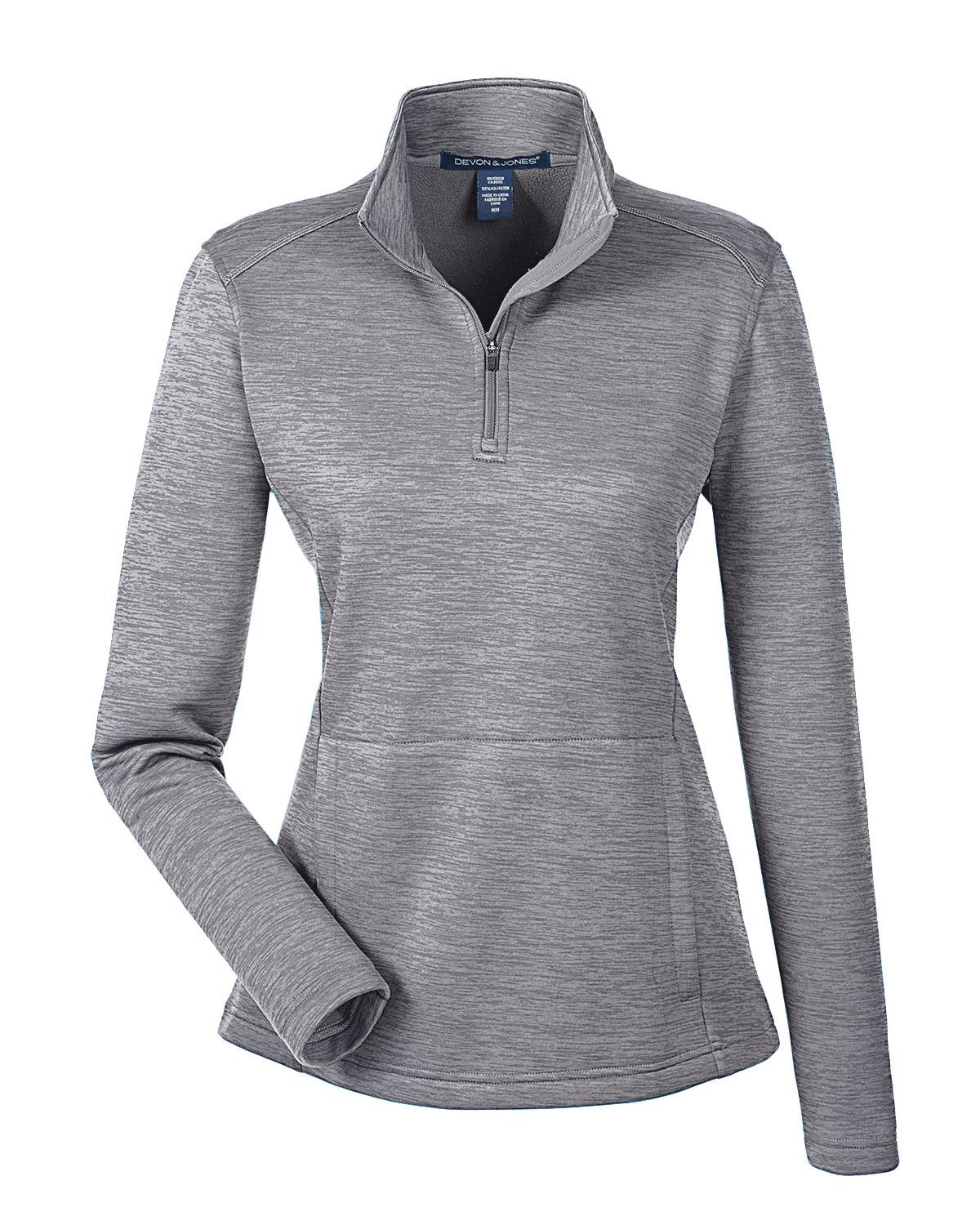 Devon & Jones Ladies' Newbury Mélange Fleece Quarter-Zip Devon & Jones