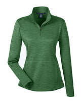 Devon & Jones Ladies' Newbury Mélange Fleece Quarter-Zip Devon & Jones