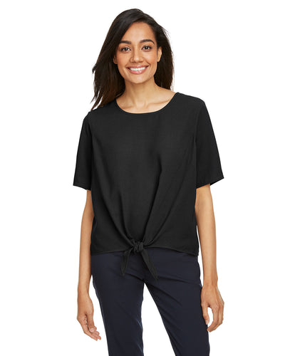 Devon & Jones Ladies' Perfect Fit™ Tie-Front Blouse