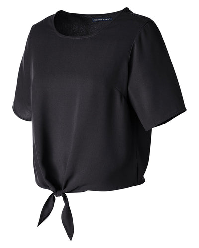 Devon & Jones Ladies' Perfect Fit™ Tie-Front Blouse