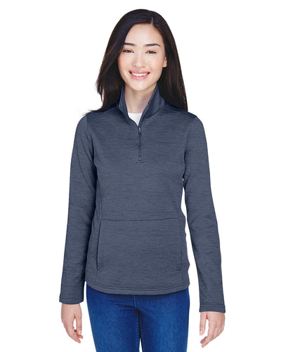 Devon & Jones Ladies' Newbury Mélange Fleece Quarter-Zip