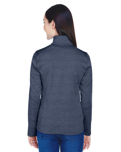 Devon & Jones Ladies' Newbury Mélange Fleece Quarter-Zip