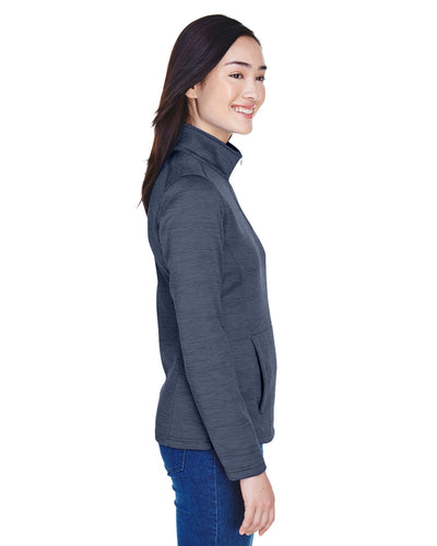 Devon & Jones Ladies' Newbury Mélange Fleece Quarter-Zip