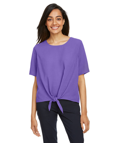 Devon & Jones Ladies' Perfect Fit™ Tie-Front Blouse