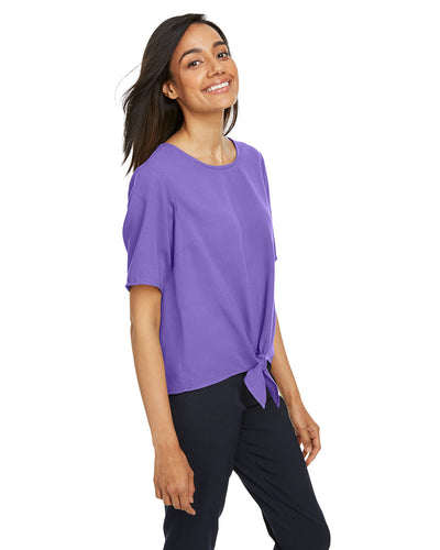Devon & Jones Ladies' Perfect Fit™ Tie-Front Blouse