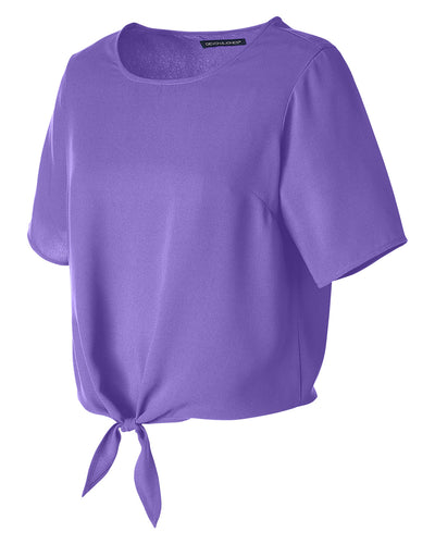 Devon & Jones Ladies' Perfect Fit™ Tie-Front Blouse